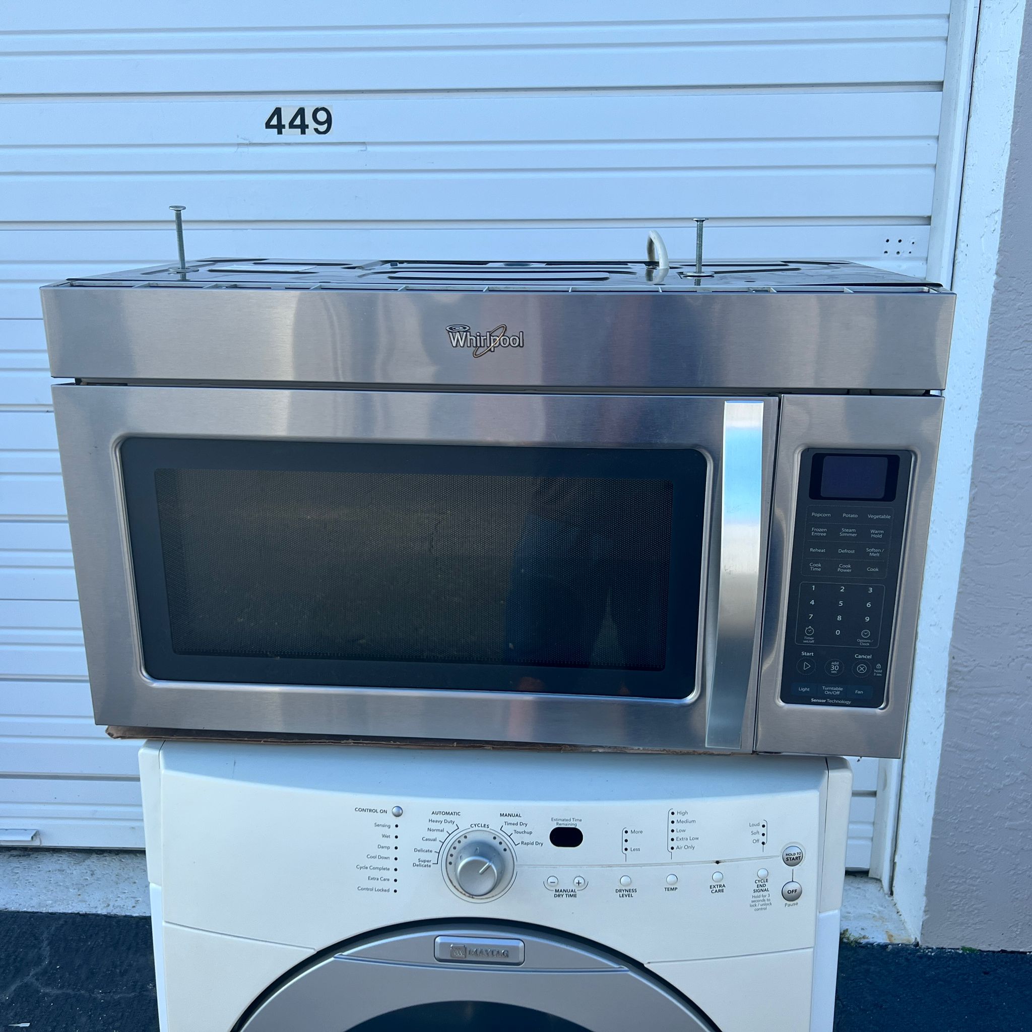 Whirlpool Stainless Steel Microwave Whirlpool Stainless Steel Microwave